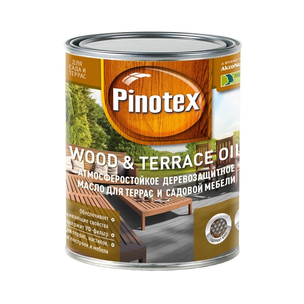 Pinotex Wood&Terrace Oil тик 1 л.